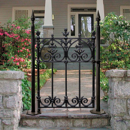 antique iron garden gate