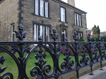 terraced collection cast iron fencing