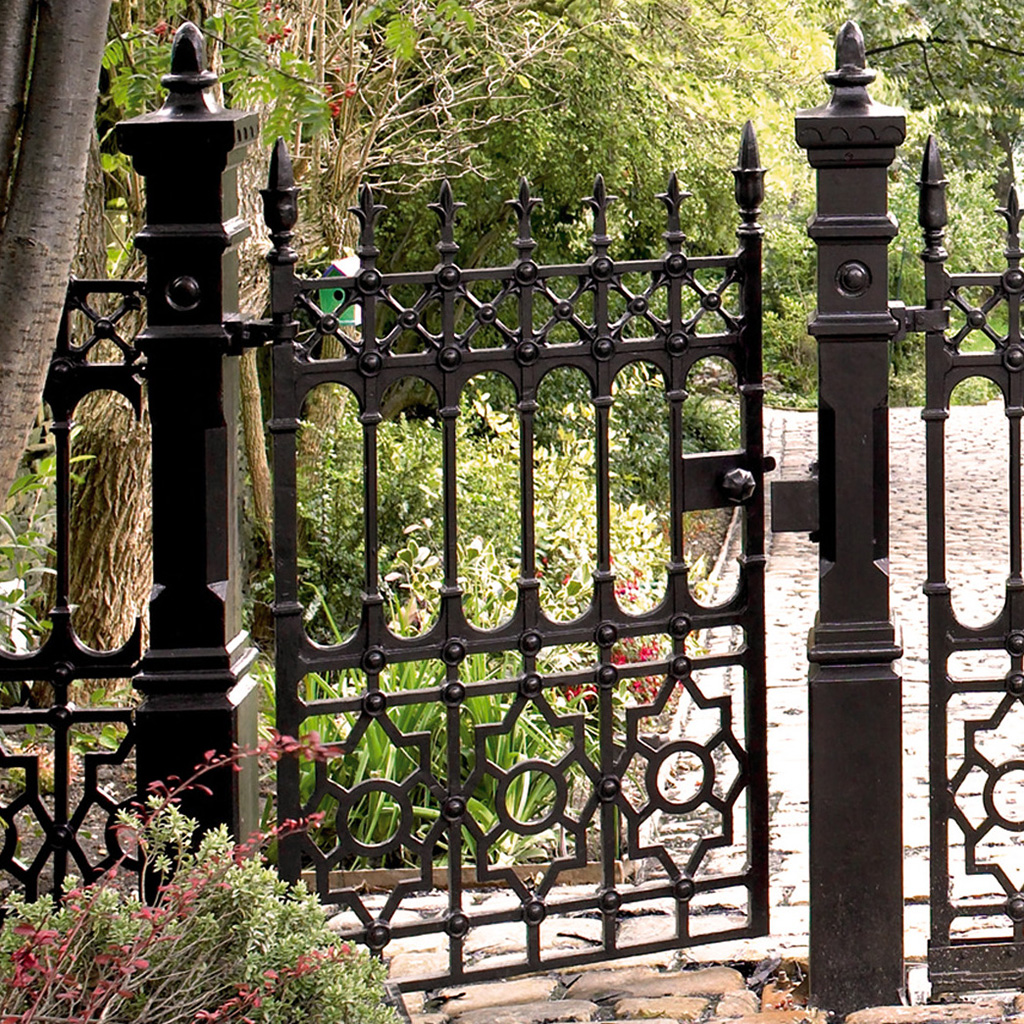 antique iron garden gate