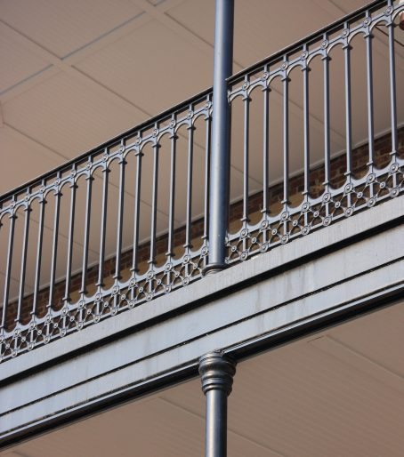 Elegant Traditional Cast Iron Stair and Balcony Railings